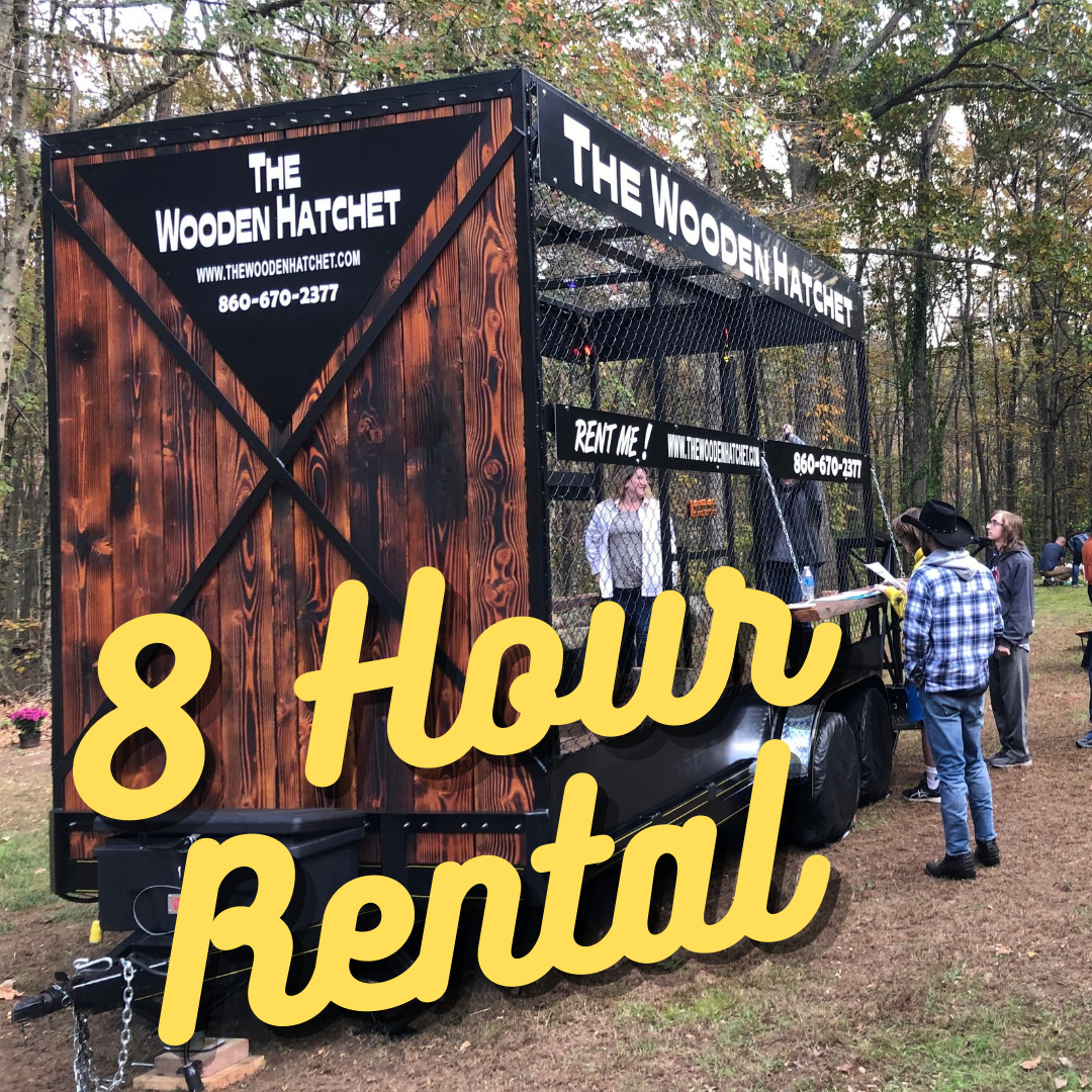 8 Hour Mobile Axe Throwing Rental + Tax